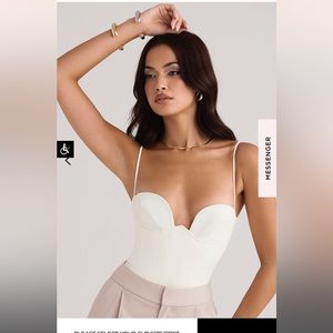 House of CB Underwired bodysuit. Worn once. Bigger cups (D-E) size Medium